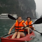 Kayaking in halong bay