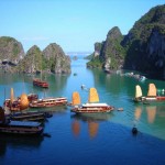 Halong bay from sky