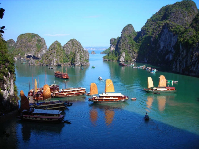 Halong bay from sky